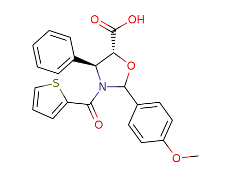 (4S,5R)-3-(2-thienylcarbonyl)-2-(4-methoxyphenyl)-4-phenyl-5-oxazolidinecarboxylic acid