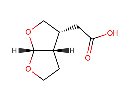 2-((3R,3aS,6aR)-hexahydrofuro[2,3-b]furan-3-yl)acetic acid