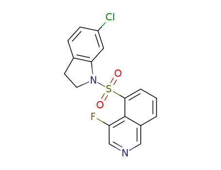 5-(6-chloroindolin-1-yl)sulfonyl-4-fluoroisoquinoline