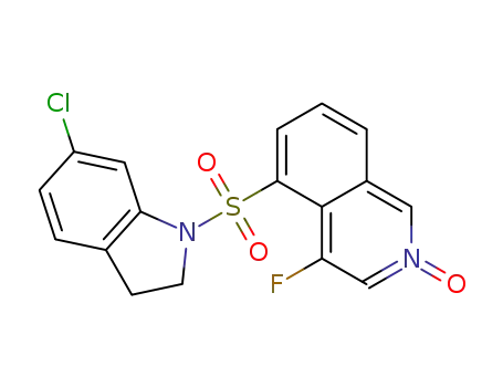 5-(6-chloroindolin-1-yl)sulfonyl-4-fluoro-2-oxidoisoquinolin-2-ium