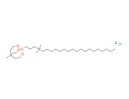 1-(3-(dimethyl(octadecyl)ammonio)propyl)-5-methyl-2,8,9-trioxa-5-aza-1-silabicyclo[3.3.3]undecan-5-ium dichloride