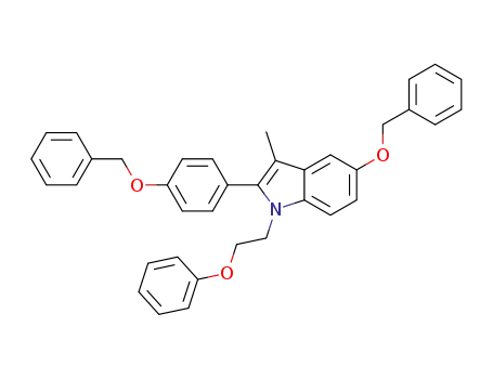 5-(benzyloxy)-2-(4-(benzyloxy)phenyl)-3-methyl-1-(2-phenoxyethyl)-1H-indole