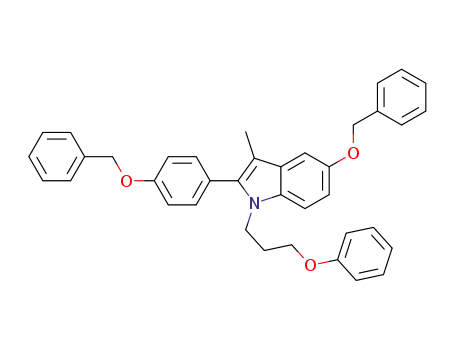 5-(bezyloxy)-2-(4-(benzyloxy)phenyl)-3-methyl-1-(3-phenoxypropyl)-1H-indole