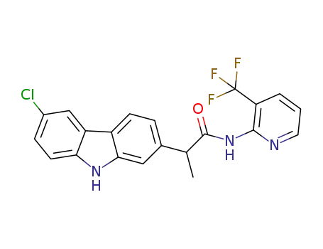 2-(6-chloro-9H-carbazol-2-yl)-N-(3-(trifluoromethyl)pyridin-2-yl)propanamide