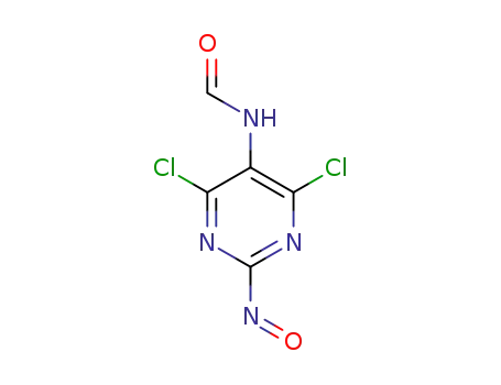 2-nitroso-4,6-dichloro-5-formamidopyrimidine