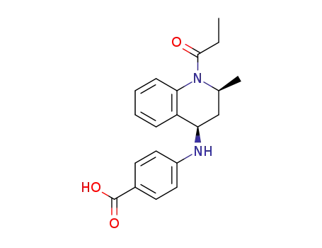 4-{[(2S,4R)-2-methyl-1-propionyl-1,2,3,4-tetrahydroquinolin-4-yl]amino}benzoic acid