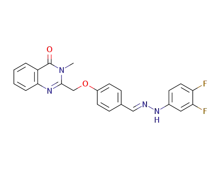 (E)-2-((4-((2-(3,4-difluorophenyl)hydrazono)methyl)phenoxy)methyl)-3-methylquinazolin-4(3H)-one