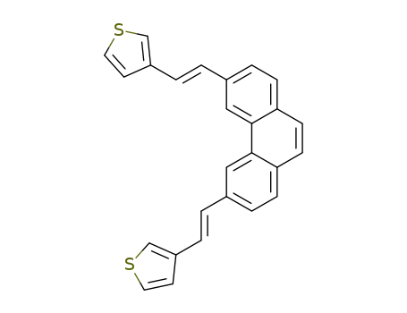 3,6-bis-((E)-2-(thiophen-3-yl)vinyl)phenanthrene