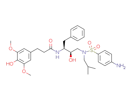 N-((2S,3R)-4-((4-amino-N-isobutylphenyl)sulfonamido)-3-hydroxy-1-phenylbutan-2-yl)-3-(4-hydroxy-3,5-dimethoxyphenyl)propanamide