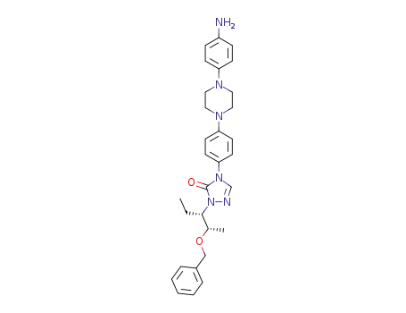2-((2S,3S)-2-(benzyloxy)-3-pentyl)-4-(4-(4-(4-aminophenyl)piperazin-1-yl)phenyl)-2,4-dihydro-1,2,4-triazole-3(4H)-one