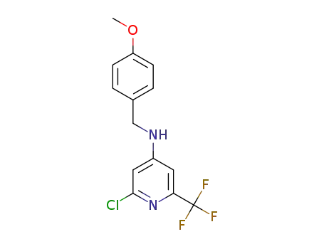 2-chloro-N-[(4-methoxyphenyl)methyl]-6-(trifluoromethyl)pyridin-4-amine