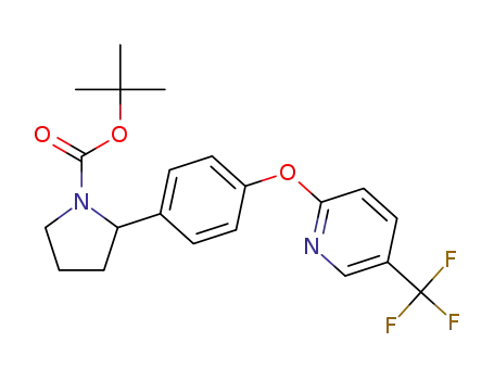 tert-butyl 2-(4-((5-(trifluoromethyl)pyridin-2-yl)oxy)phenyl)pyrrolidine-1-carboxylate