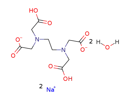 Molecular Structure of 6381-92-6 (Disodium edetate dihydrate)