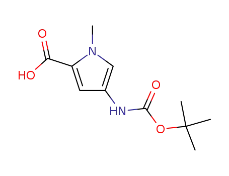 1H-Pyrrole-2-carboxylicacid, 4-[[(1,1-dimethylethoxy)carbonyl]amino]-1-methyl-