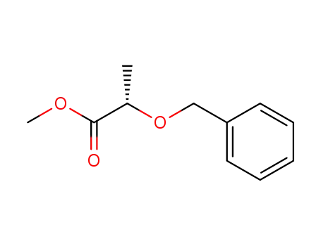Molecular Structure of 77287-11-7 (Propanoic acid, 2-(phenylmethoxy)-, methyl ester, (2S)-)