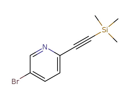 Molecular Structure of 111770-80-0 (5-BROMO-2-[2-(TRIMETHYLSILYL)ETHYNYL]PYRIDINE)