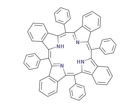 Molecular Structure of 80528-89-8 (29H,31H-Tetrabenzo[b,g,l,q]porphine, 6,13,20,27-tetraphenyl-)