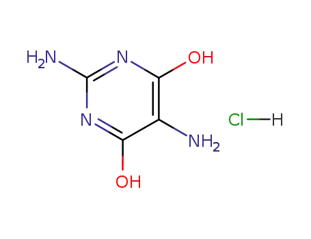 Molecular Structure of 56830-58-1 (2,5-Diamino-4,6-dihydroxypyrimidine hydrochloride)