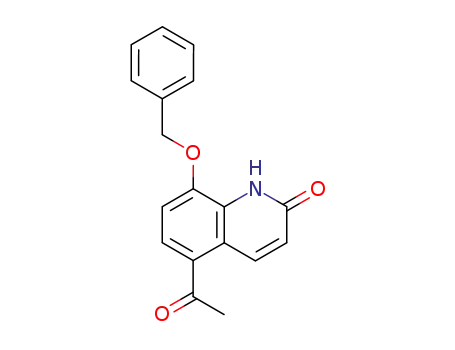 Molecular Structure of 93609-84-8 (5-Acetyl-8-(phenylmethoxy)-2-quinolinone)