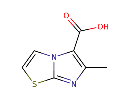 Molecular Structure of 77628-51-4 (6-METHYLIMIDAZO[2,1-B][1,3]THIAZOLE-5-CARBOXYLIC ACID)