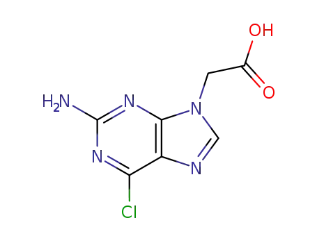 9H-Purine-9-aceticacid, 2-amino-6-chloro-                                                                                                                                                               