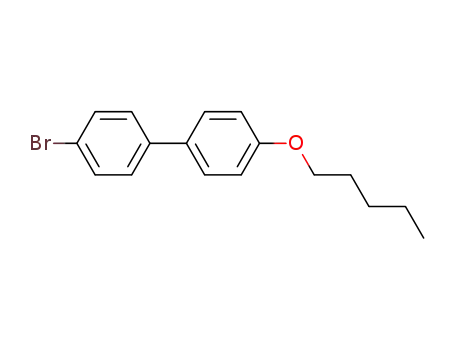 Molecular Structure of 63619-51-2 (4-bromo-4'-(pentyloxy)-1,1'-biphenyl)