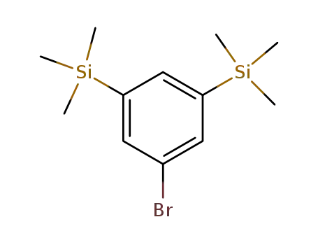 Molecular Structure of 81500-92-7 (3,5-Bis(trimethylsilyl)bromobenzene)