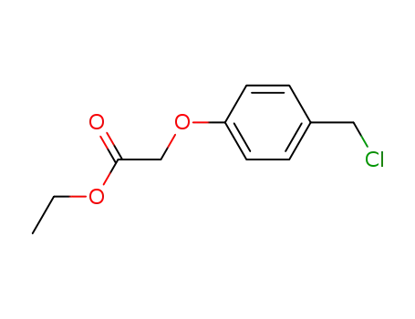 Molecular Structure of 80494-75-3 ((4-CHLOROMETHYL-PHENOXY)-ACETIC ACID ETHYL ESTER)