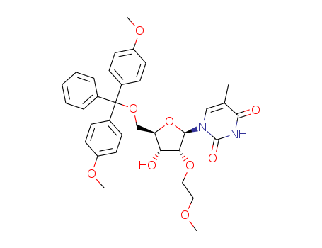 5'-O-[Bis(4-methoxyphenyl)phenylmethyl]-2'-O-(2-methoxyethyl)-5-methyluridine                                                                                                                           (163759-50-0)