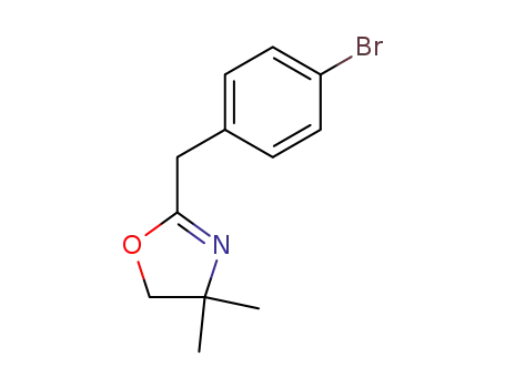 Molecular Structure of 176324-85-9 (Oxazole, 2-[(4-bromophenyl)methyl]-4,5-dihydro-4,4-dimethyl-)