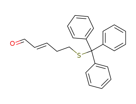 Molecular Structure of 180973-22-2 (2-Pentenal, 5-[(triphenylmethyl)thio]-, (2E)-)