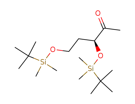 Molecular Structure of 188899-12-9 (2-Pentanone, 3,5-bis[[(1,1-dimethylethyl)dimethylsilyl]oxy]-, (3S)-)