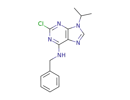 Molecular Structure of 186692-41-1 (N-BENZYL-2-CHLORO-9-ISOPROPYL-9H-PURIN-6-AMINE)