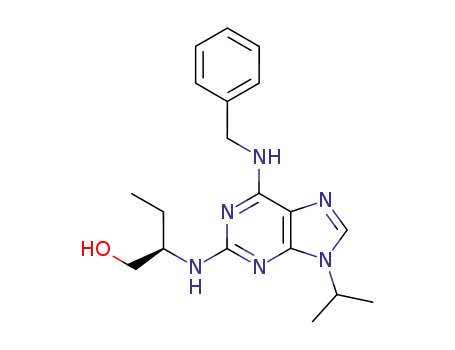 1-Butanol,2-[[9-(1-methylethyl)-6-[(phenylmethyl)amino]-9H-purin-2-yl]amino]-, (2R)-