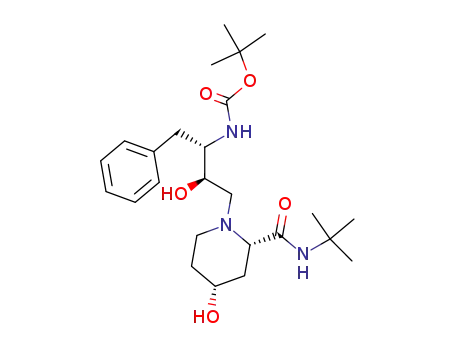 [(1S,2R)-1-Benzyl-3-((2S,4R)-2-tert-butylcarbamoyl-4-hydroxy-piperidin-1-yl)-2-hydroxy-propyl]-carbamic acid tert-butyl ester