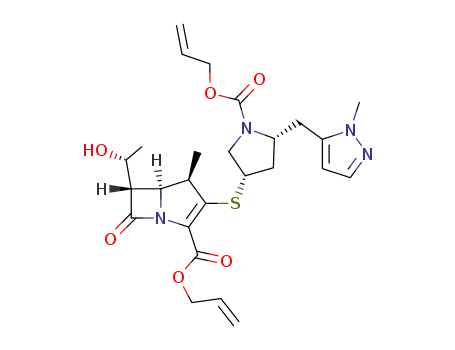 allyl (4R,5S,6S)-3-[(2R,4S)-1-allyloxycarbonyl-2-[(1-methylpyrazol-5-yl)methyl]pyrrolidin-4-yl]thio-6-[(1R)-1-hydroxyethyl]-4-methyl-7-oxo-1-azabicyclo[3.2.0]hept-2-ene-2-carboxylate