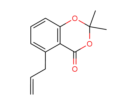 Molecular Structure of 204846-40-2 (4H-1,3-Benzodioxin-4-one, 2,2-dimethyl-5-(2-propenyl)-)