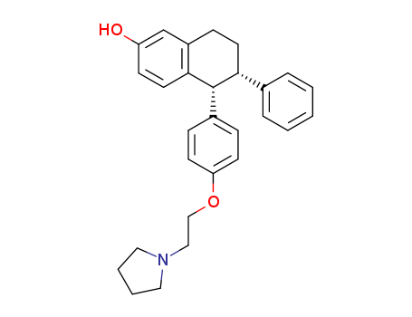 2-Naphthalenol,5,6,7,8-tetrahydro-6-phenyl-5-[4-[2-(1-pyrrolidinyl)ethoxy]phenyl]-, (5R,6S)-