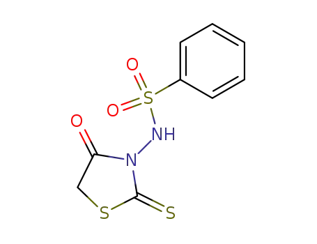 Molecular Structure of 301343-38-4 (Benzenesulfonamide, N-(4-oxo-2-thioxo-3-thiazolidinyl)-)