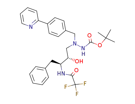 1-[4-(Pyridin-2-yl)-phenyl]-4(S)-hydroxy-2-(N-Boc-amino)-5(S)-trifluoroacetyl-amino-6-phenyl-2-azahexane