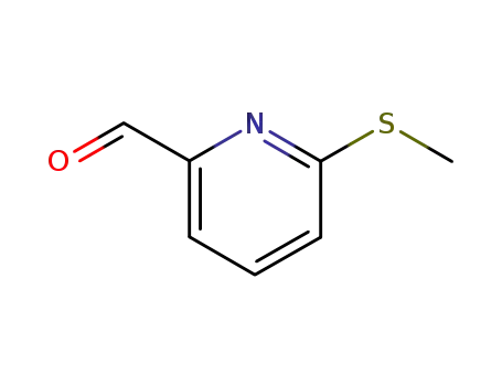 Molecular Structure of 217657-76-6 (2-Pyridinecarboxaldehyde, 6-(methylthio)- (9CI))
