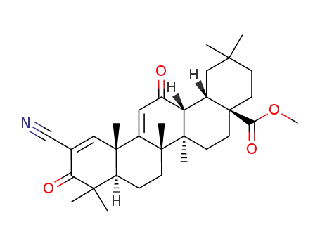 Molecular Structure of 218600-53-4 (Bardoxolone methyl)