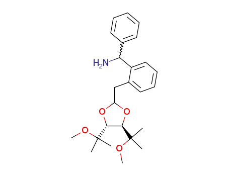 C-{2-[4,5-bis-(1-methoxy-1-methyl-ethyl)-[1,3]dioxolan-2-ylmethyl]-phenyl}-C-phenyl-methylamine