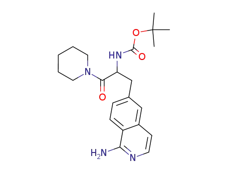 1,1-Dimethylethyl 1-[(1-amino-6-isoquinolinyl)methyl]-2-oxo-2-(1-piperidinyl)ethyl-carbamate