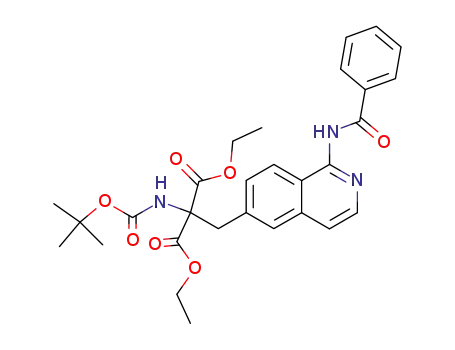 [[-(benzoylamino)-6-isoquinolinyl]methyl][[(1,1-dimethylethoxy)carbonyl]amino]propane-dioic acid diethyl ester