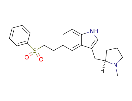 1H-Indole,3-[[(2R)-1-methyl-2-pyrrolidinyl]methyl]-5-[2-(phenylsulfonyl)ethyl]-
