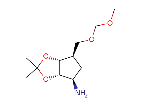 (3aS,4R,6R,6aR)-6-((methoxymethoxy)methyl)-2,2-dimethyltetrahydro-3aH-cyclopenta[d][1,3]dioxol-4-amine
