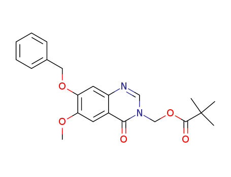 Propanoic acid, 2,2-dimethyl-, [6-methoxy-4-oxo-7-(phenylmethoxy)-3(4H)-quinazolinyl]methyl ester
