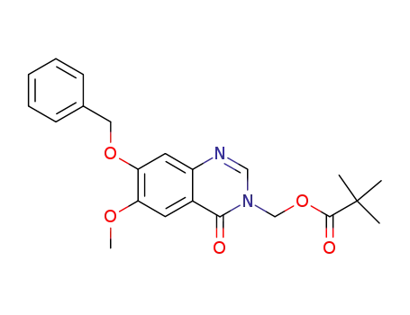7-benzyloxy-6-methoxy-3-((pivaloyloxy)methyl)-3,4-dihydroquinazolin-4-one