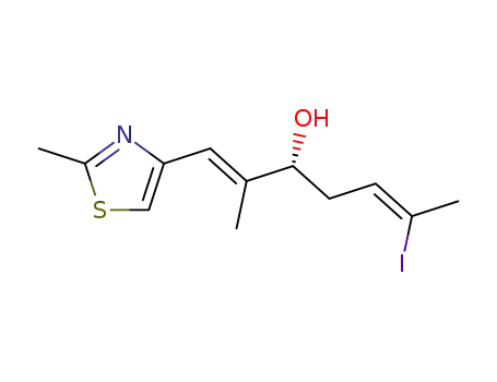 (5R)-5-hydroxy-2-iodo-6-methyl-7-(2-methylthiazol-4-yl)-2,6-heptadiene